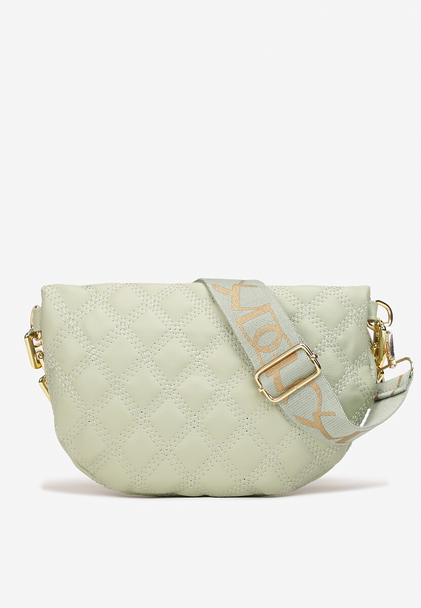 Zielona Pikowana Nerka z Łańcuchem Cotha