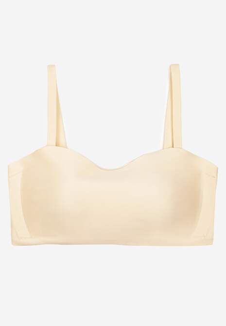 Jasnobeżowy Biustonosz Typu Balkonetka Bez Fiszbin Zenzedi