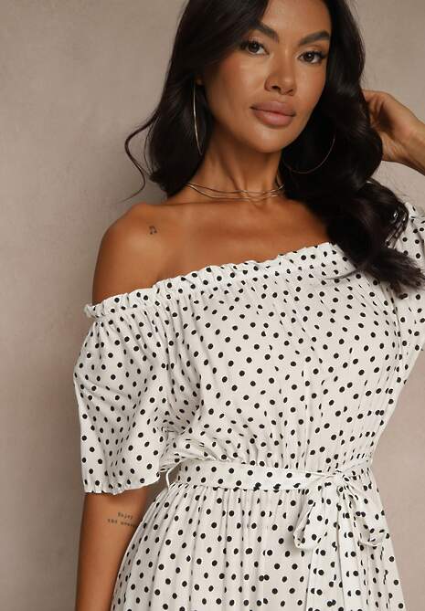 Biała Sukienka Kaliphanthe