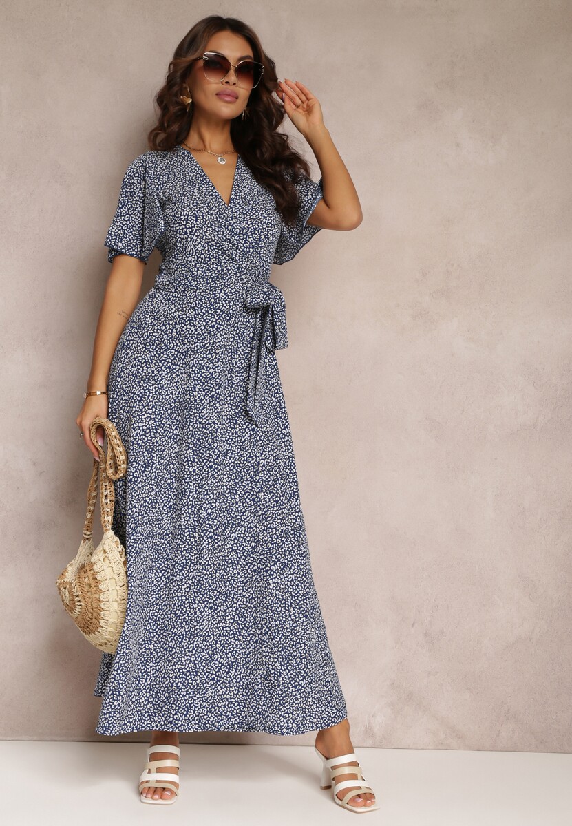 Granatowa Sukienka Alethossia