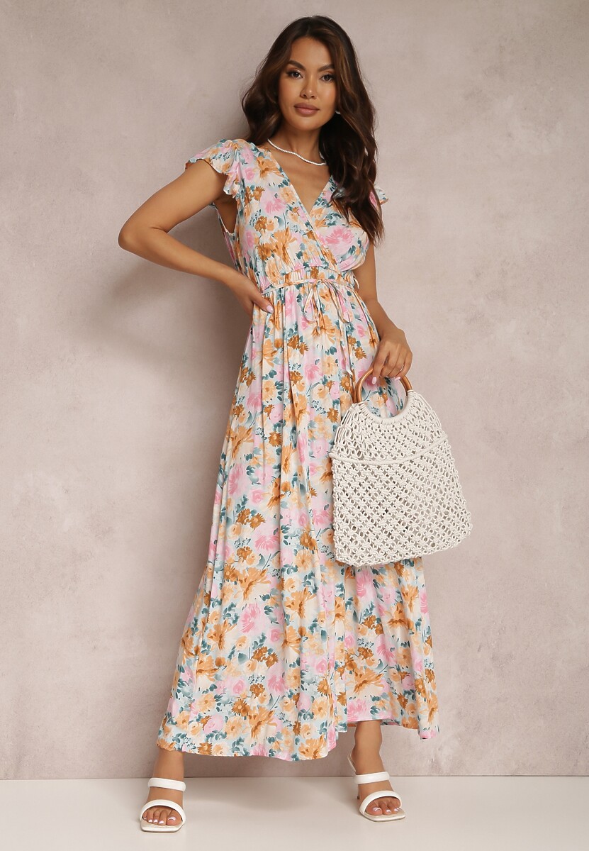 Biało-Miętowa Sukienka Phaedrathe