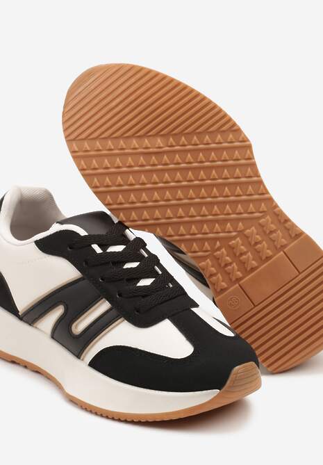 Czarne Sneakersy Ozdobione Geometrycznym Motywem Dalvisa