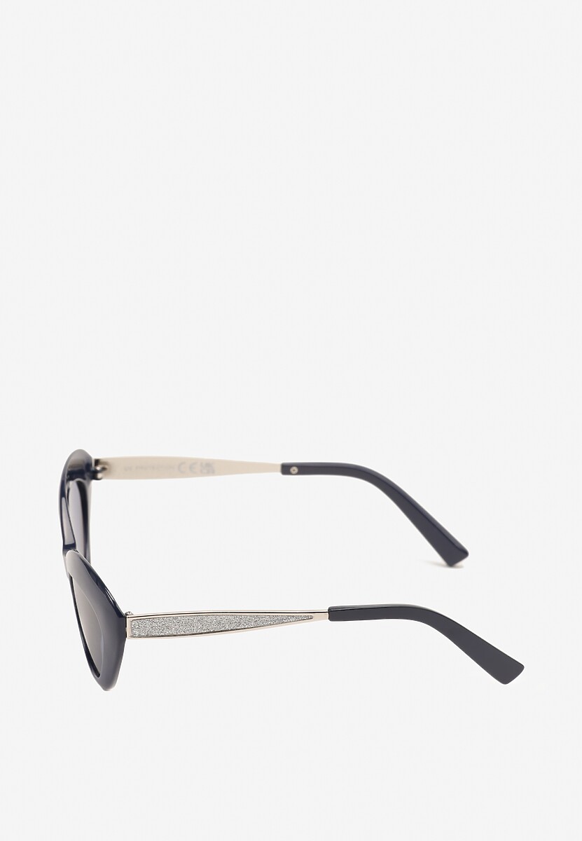 Granatowe Okulary Przeciwsłoneczne o Kocim Kształcie z Filtrem UV Nirivna