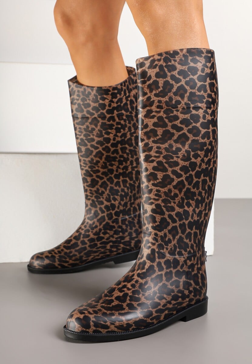 Wysokie Kalosze w Panterkę Zalivna