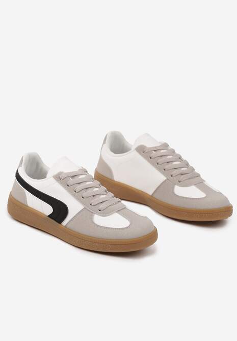 Biało-Czarne Casualowe Sneakersy Typu Kultowe Tenisówki Ablerri