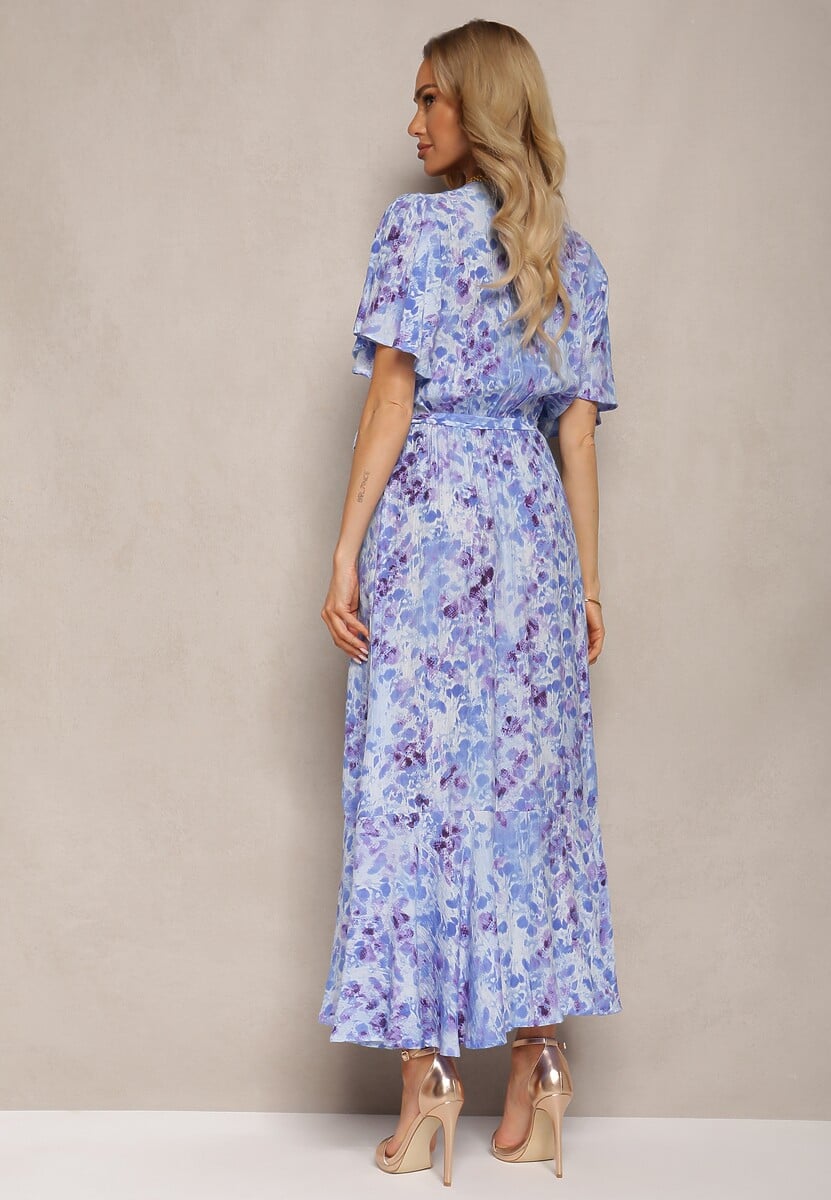 Niebiesko-Fioletowa Sukienka Efissa
