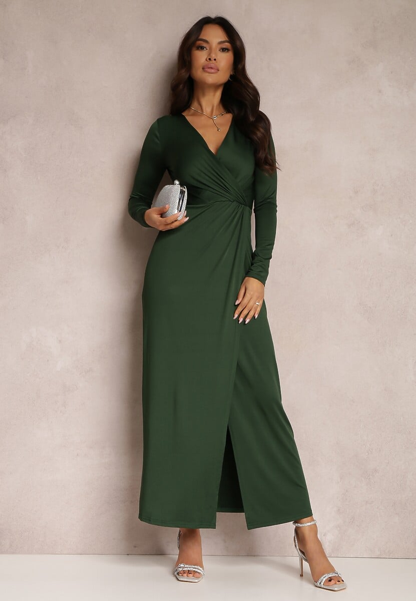 Ciemnozielona Sukienka Agathelle