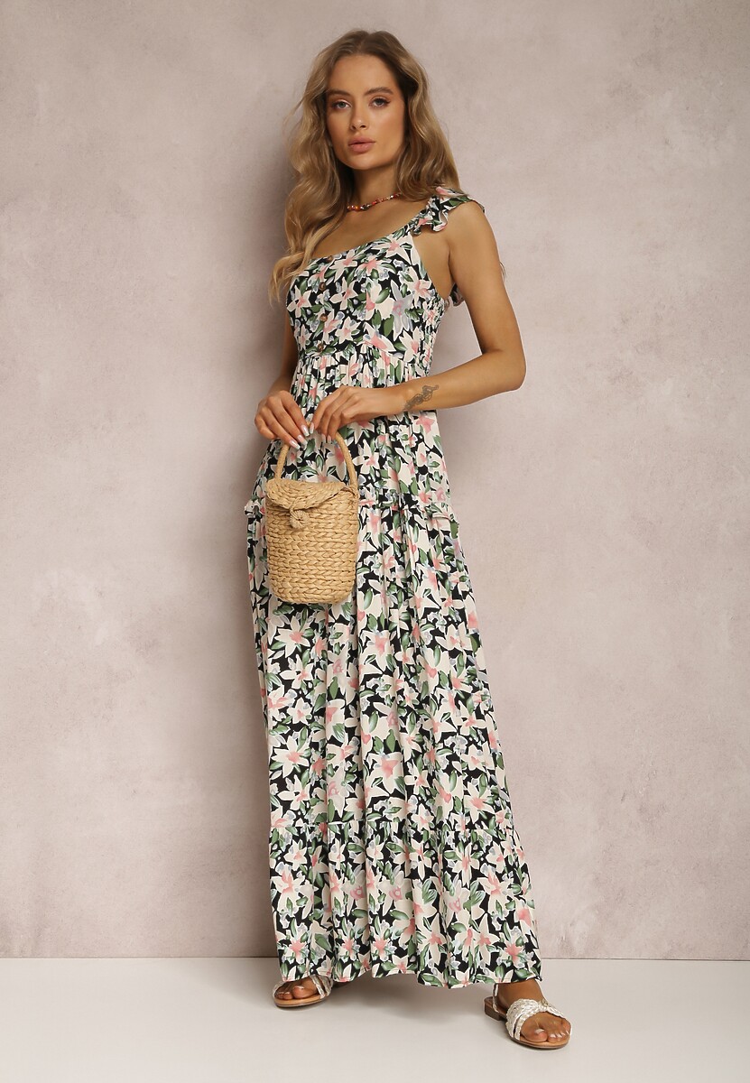 Biało-Czarna Sukienka Agarynome