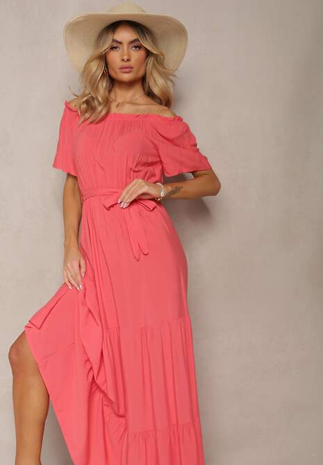 Ciemnoróżowa Sukienka Amiphiphae