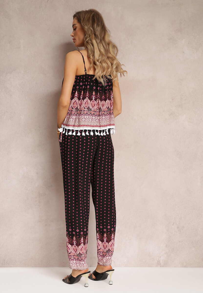Czarno-Różowy Kombinezon Picture of You