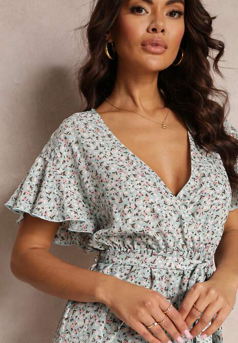 Niebieska Sukienka Myrithelphise