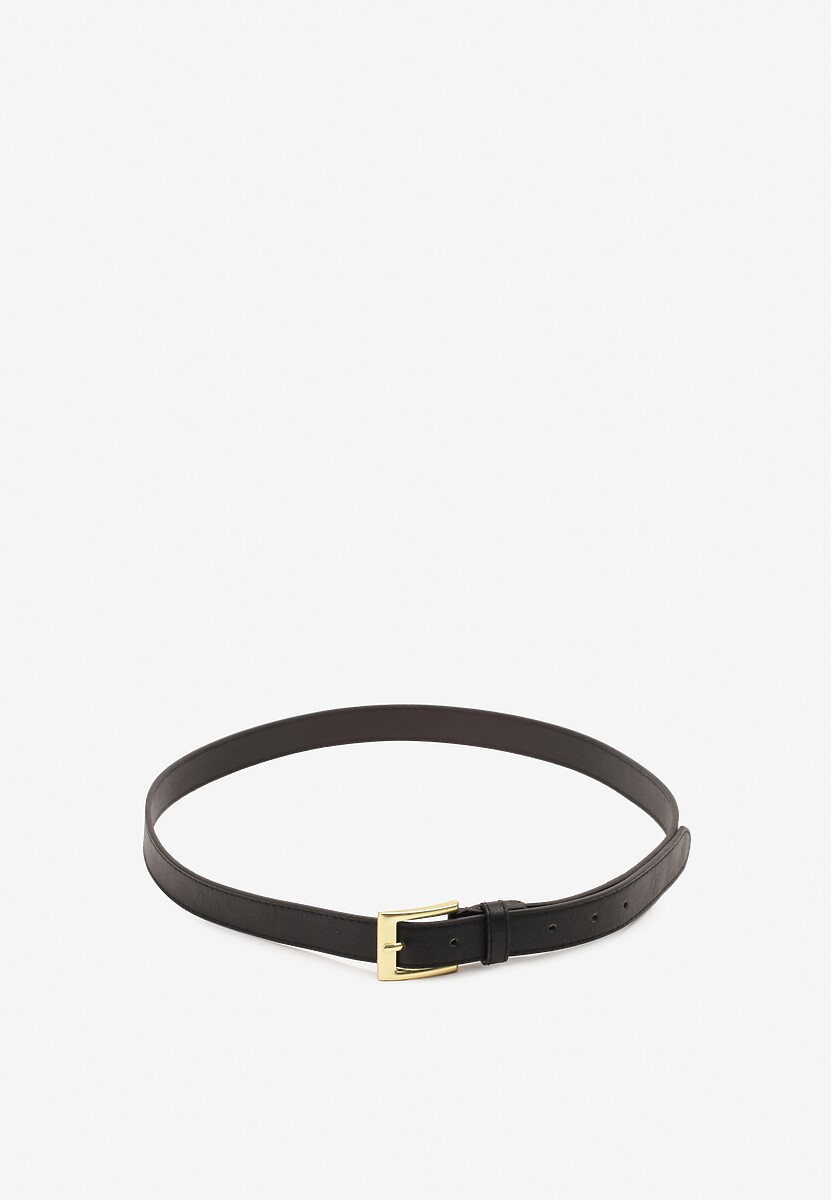 Biały Pasek Ozdobiony Metalową Klamrą Nairavina