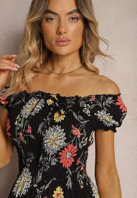 Czarno-Różowa Sukienka Ananeh