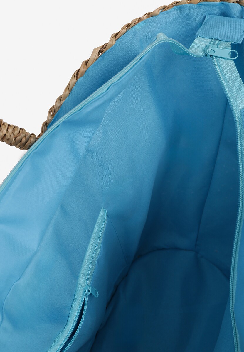 Beżowa Torebka na Ramię w Stylu Boho z Wyszywaną Aplikacją i Frędzlami Oanesa