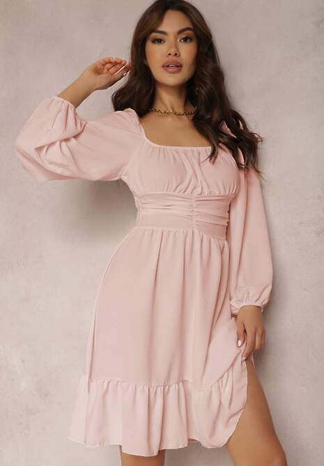 Ciemnoróżowa Sukienka Megadia