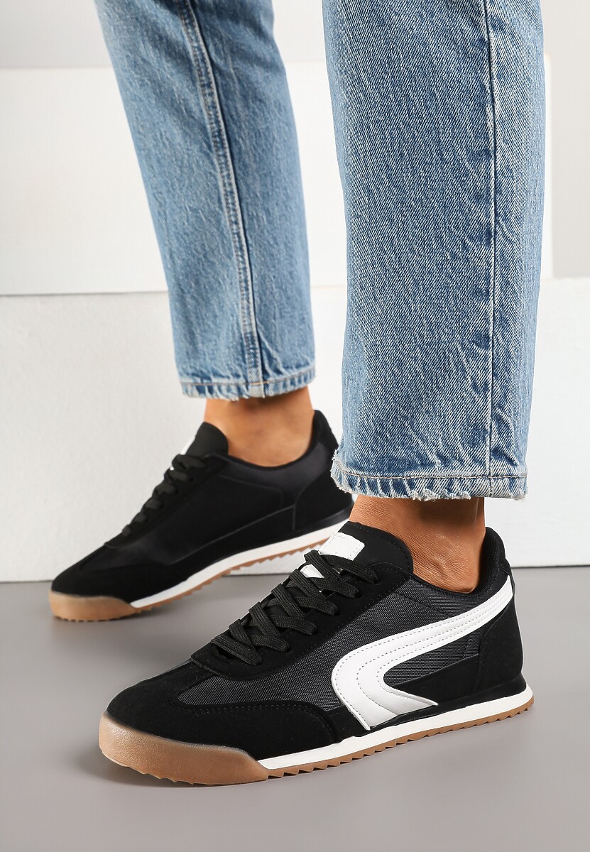 Czarne Basicowe Sneakersy Ellimira