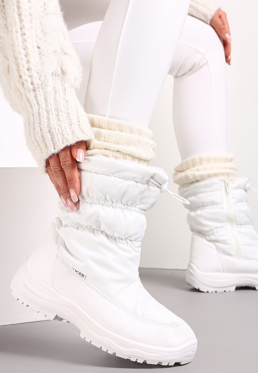 Białe Śniegowce Pikowane Krit