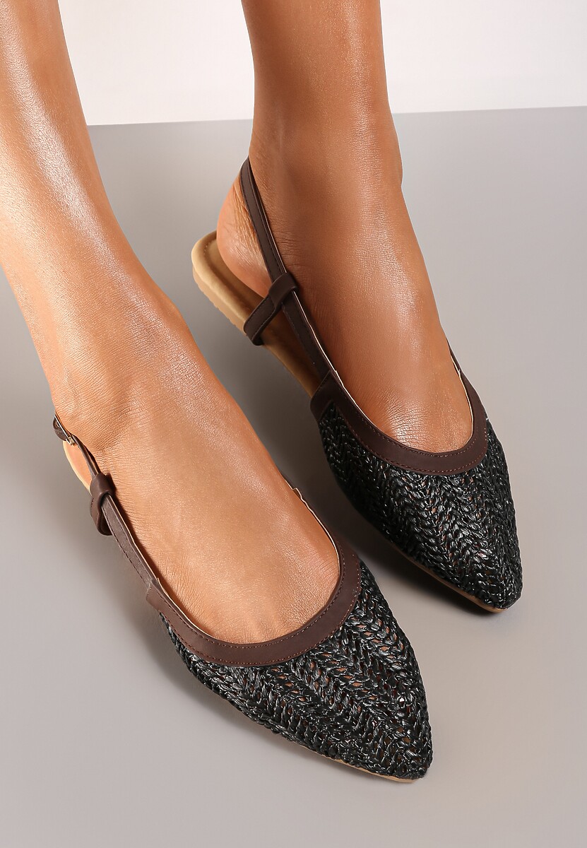 Czarne Sandały Hanging In