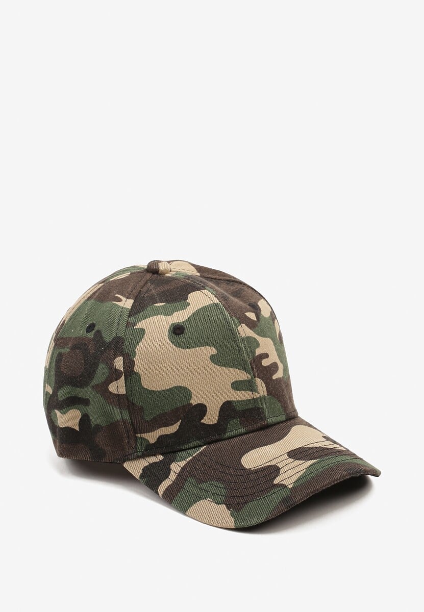 Ciemnozielona Czapka z Daszkiem z Motywem Moro Sonalithra