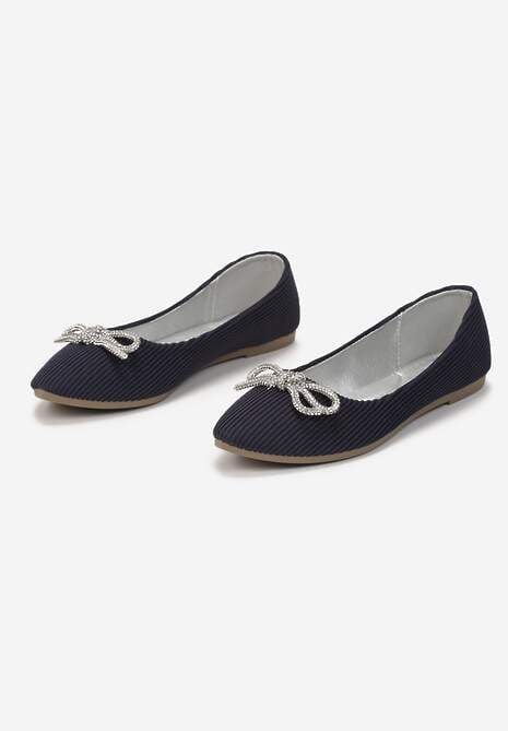 Granatowe Balerinki Dianonia