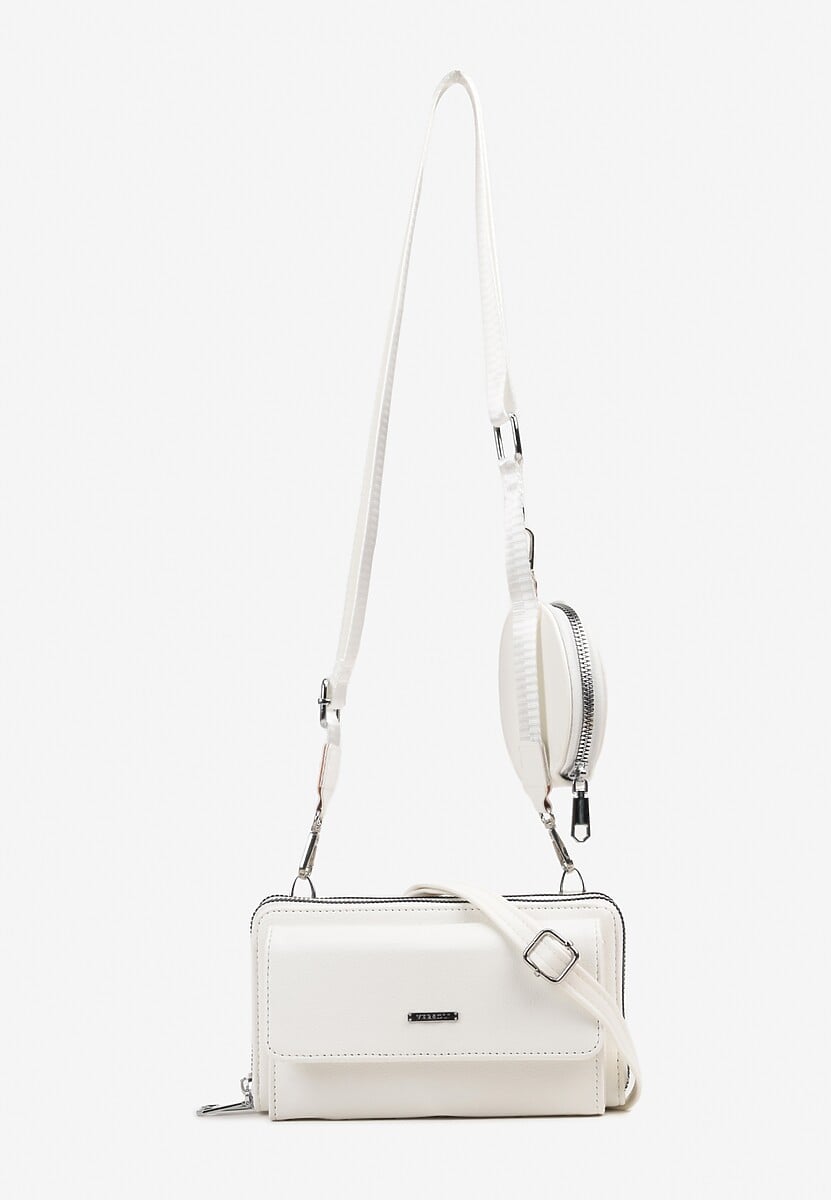 Beżowa Mała Torebka z Dwiema Komorami i Dodatkowymi Odpinanymi Paskami Sialitha