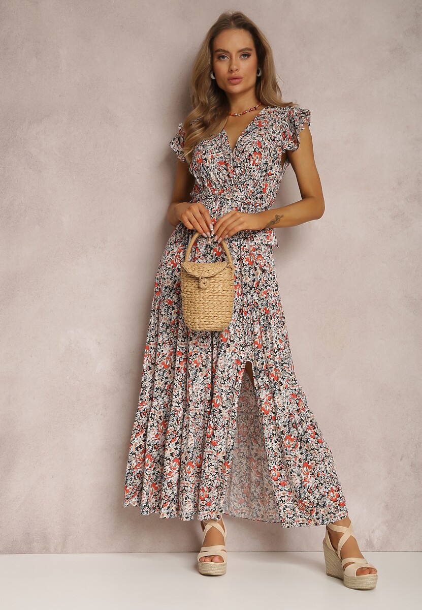 Czarno-Biała Sukienka Oreithanassa