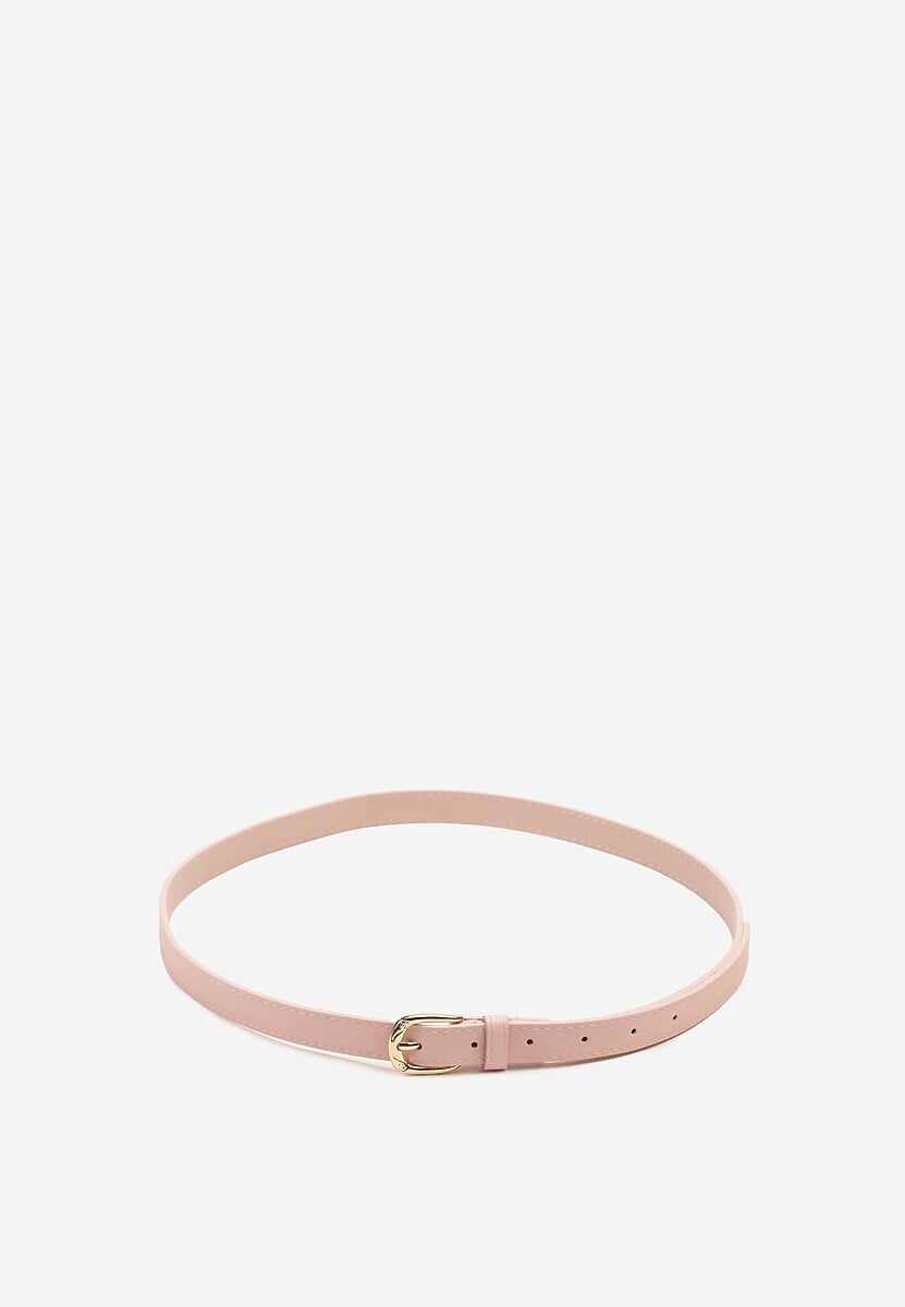 Różowy Klasyczny Wąski Pasek z Klamrą Revandrine