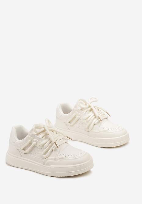 Beżowe Sneakersy Sylvena