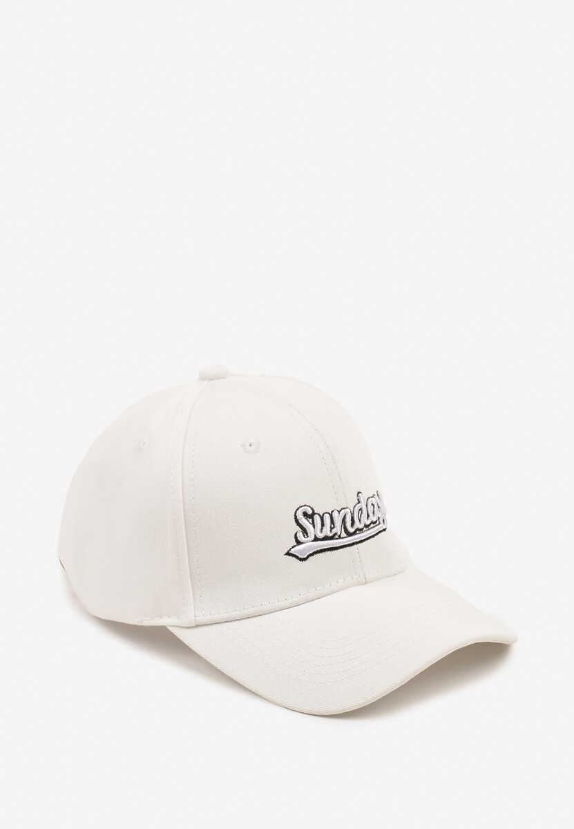 Biała Regulowana Czapka z Daszkiem z Bawełny Taniritia