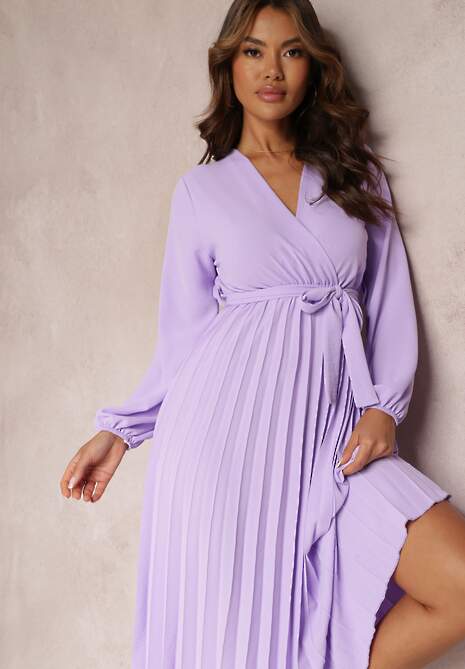 Fioletowa Sukienka Phloroe