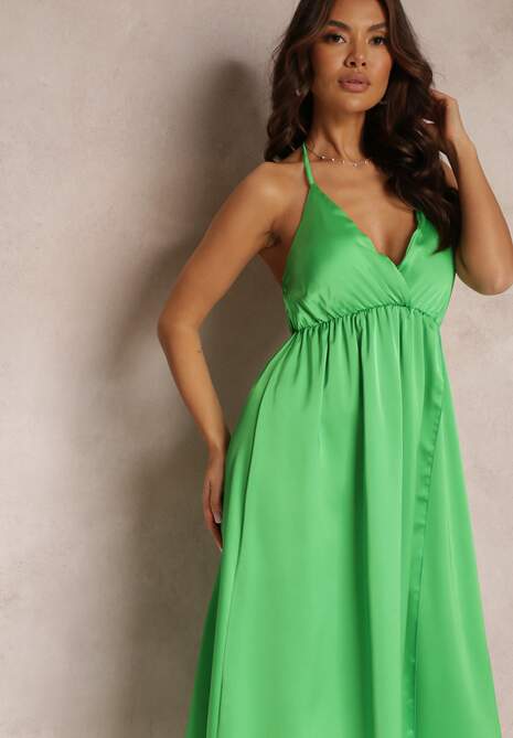 Jasnozielona Sukienka Althina