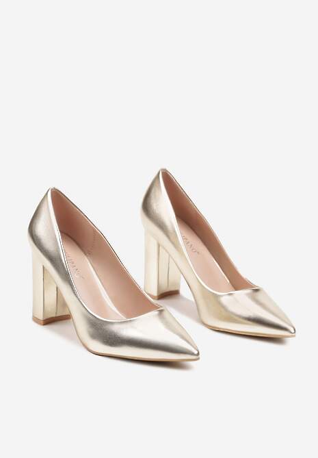 Złote Czółenka na Słupku w Klasycznym Stylu Quaravia