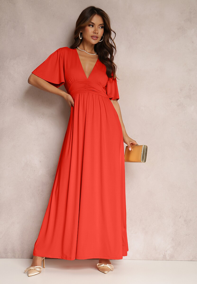 Czerwona Sukienka Delsarte