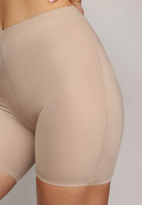 Beżowe Elastyczne Majtki Modelujące High Waist Swierisa