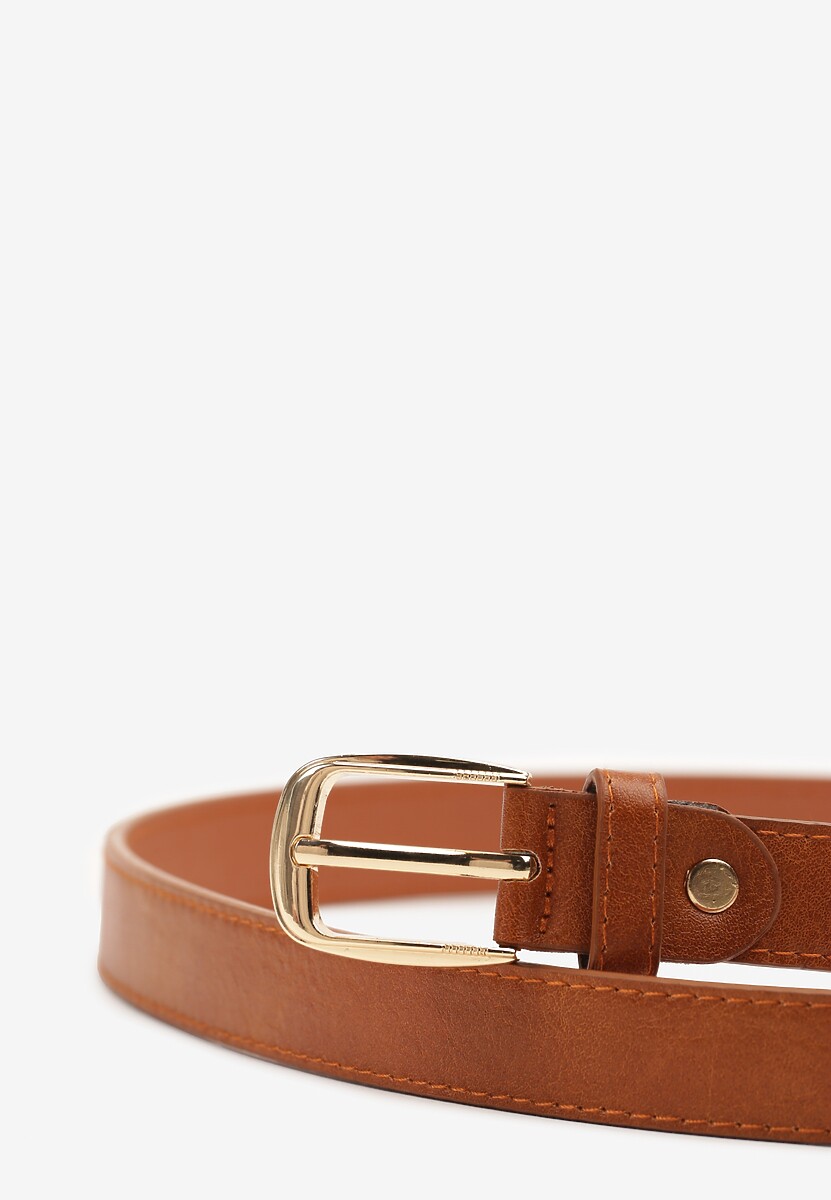 Jasnobrązowy Pasek Ozdobiony Klamrą Revaselle