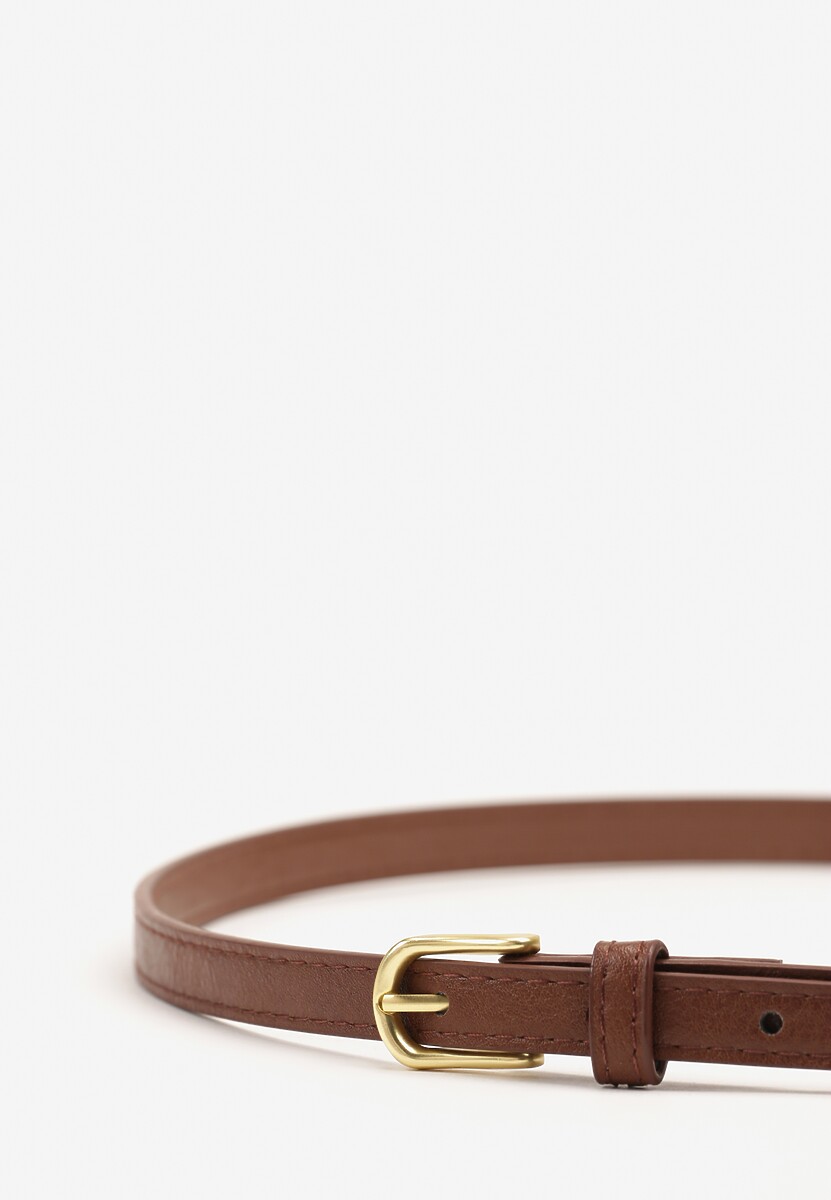 Brązowy Pasek Ozdobiony Klamrą Reveanna