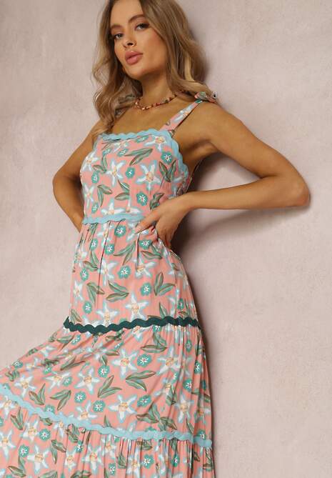 Różowa Sukienka Astena