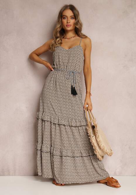 Ciemnozielona Sukienka Ailbhe