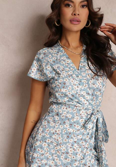 Niebieska Sukienka Klephithise