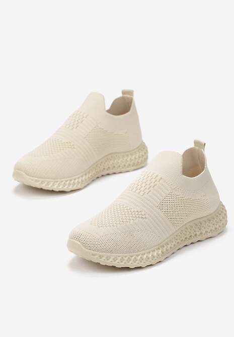 Beżowe Buty Sportowe Phinelle