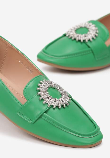 Zielone Mokasyny Lizzi