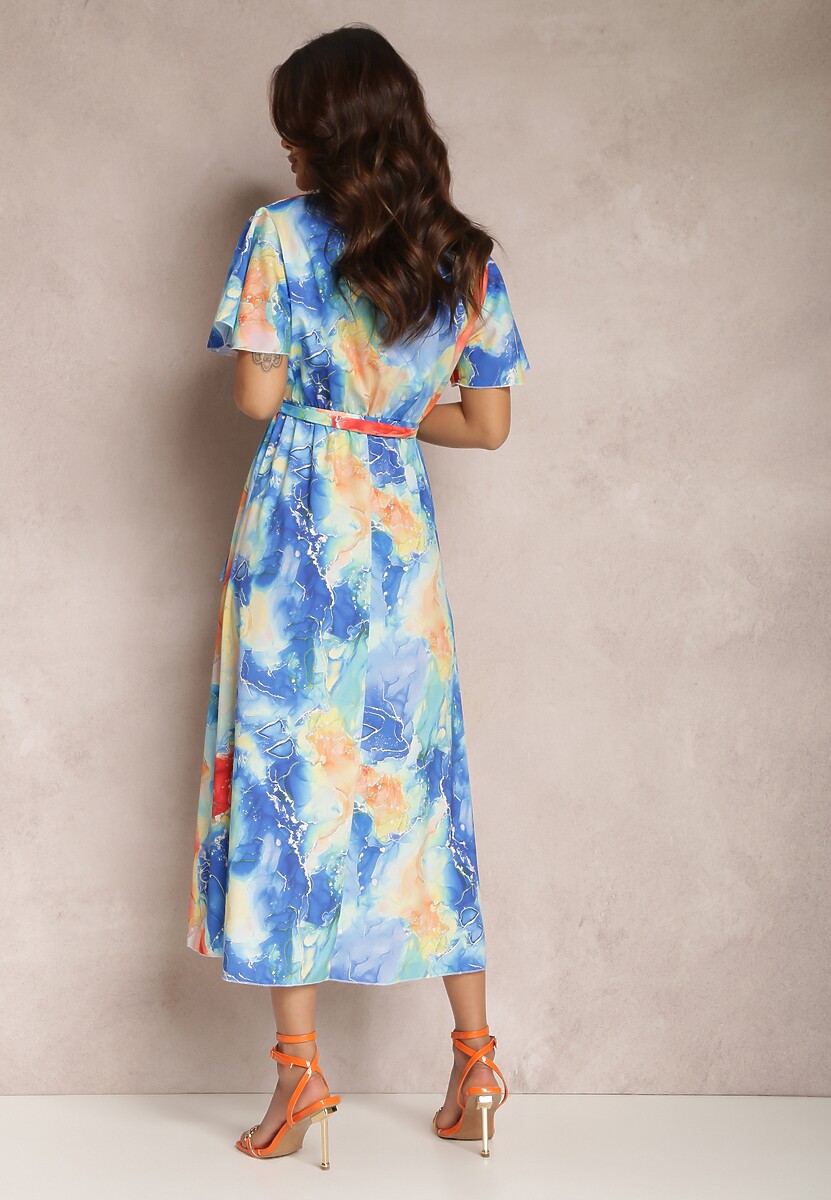 Niebieska Sukienka Rhodassa