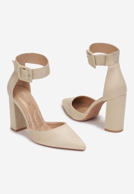 Beżowe Czółenka Makki