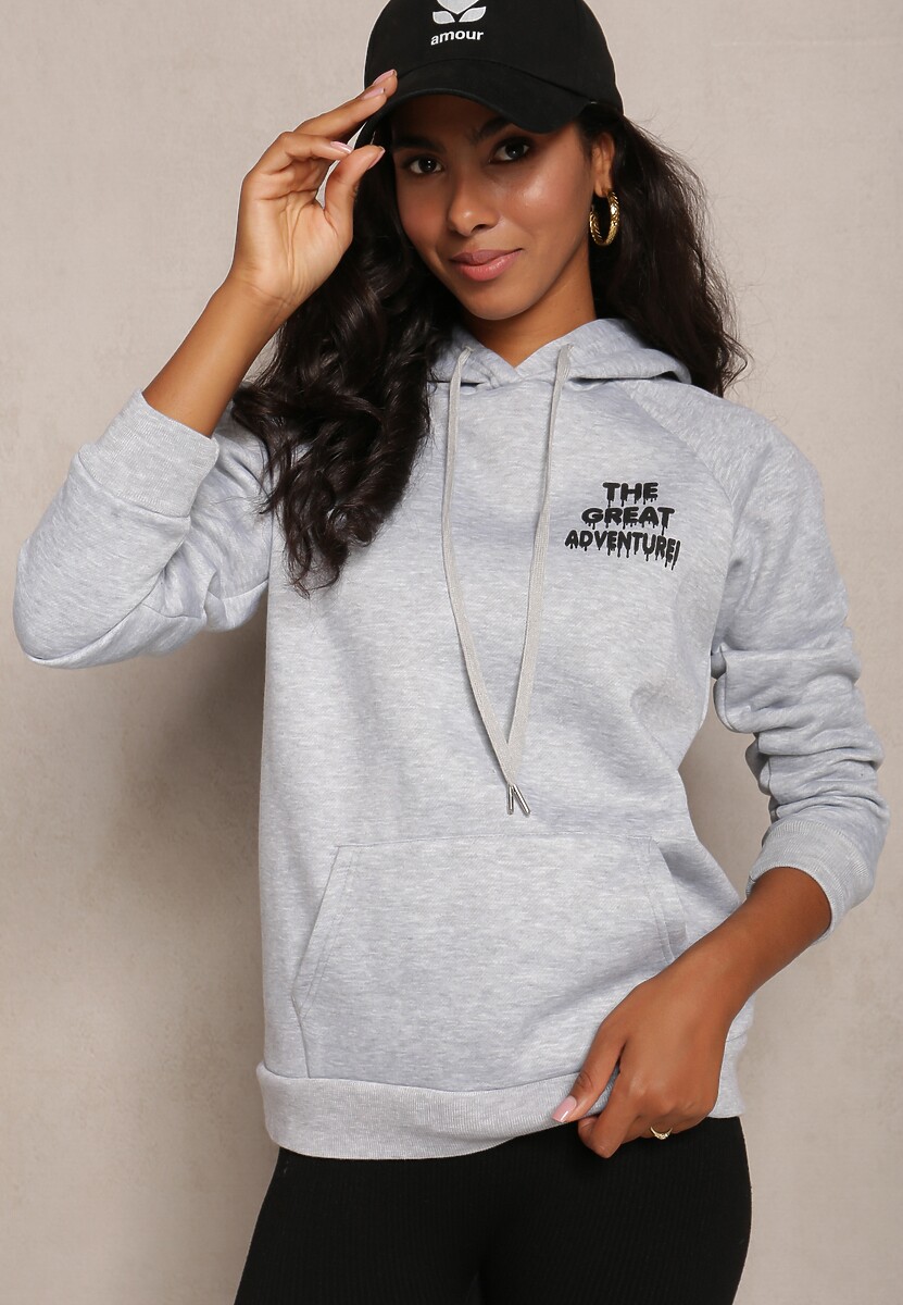 Czarna Wsuwana Bluza z Kapturem Sivame