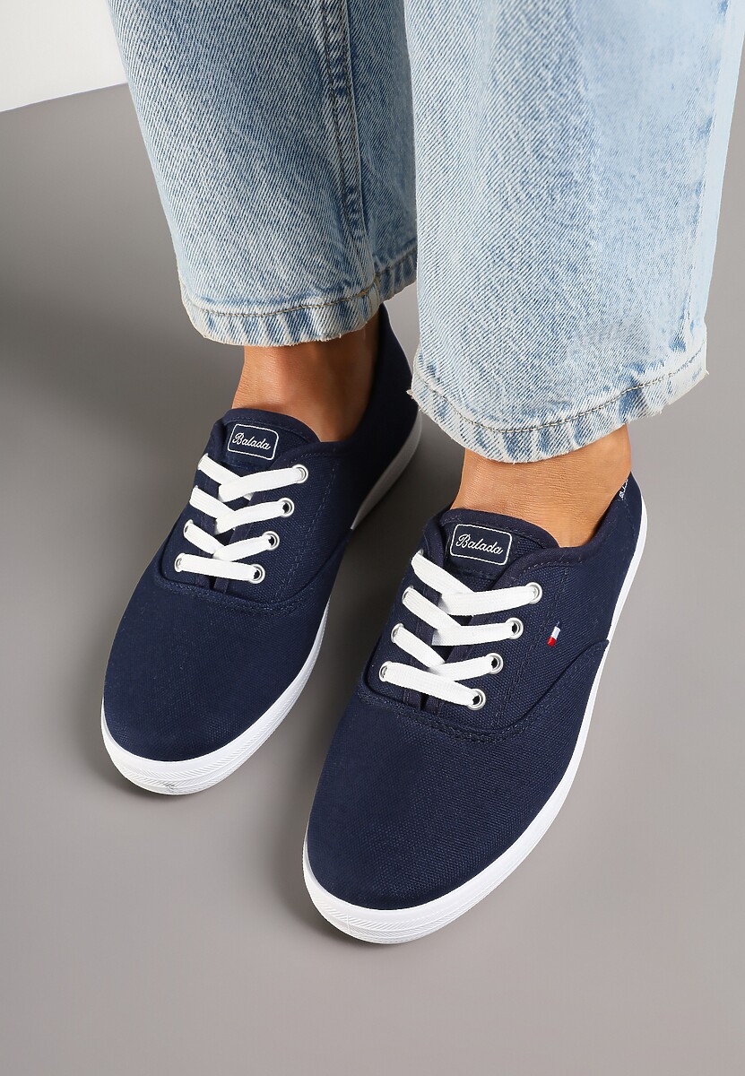 Granatowe Basicowe Tenisówki Vices Hallriva