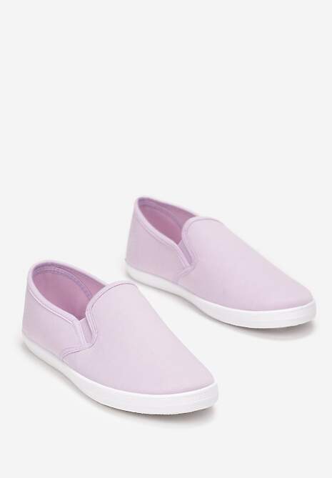 Fioletowe Wsuwane Tenisówki Materiałowe Jaylisa