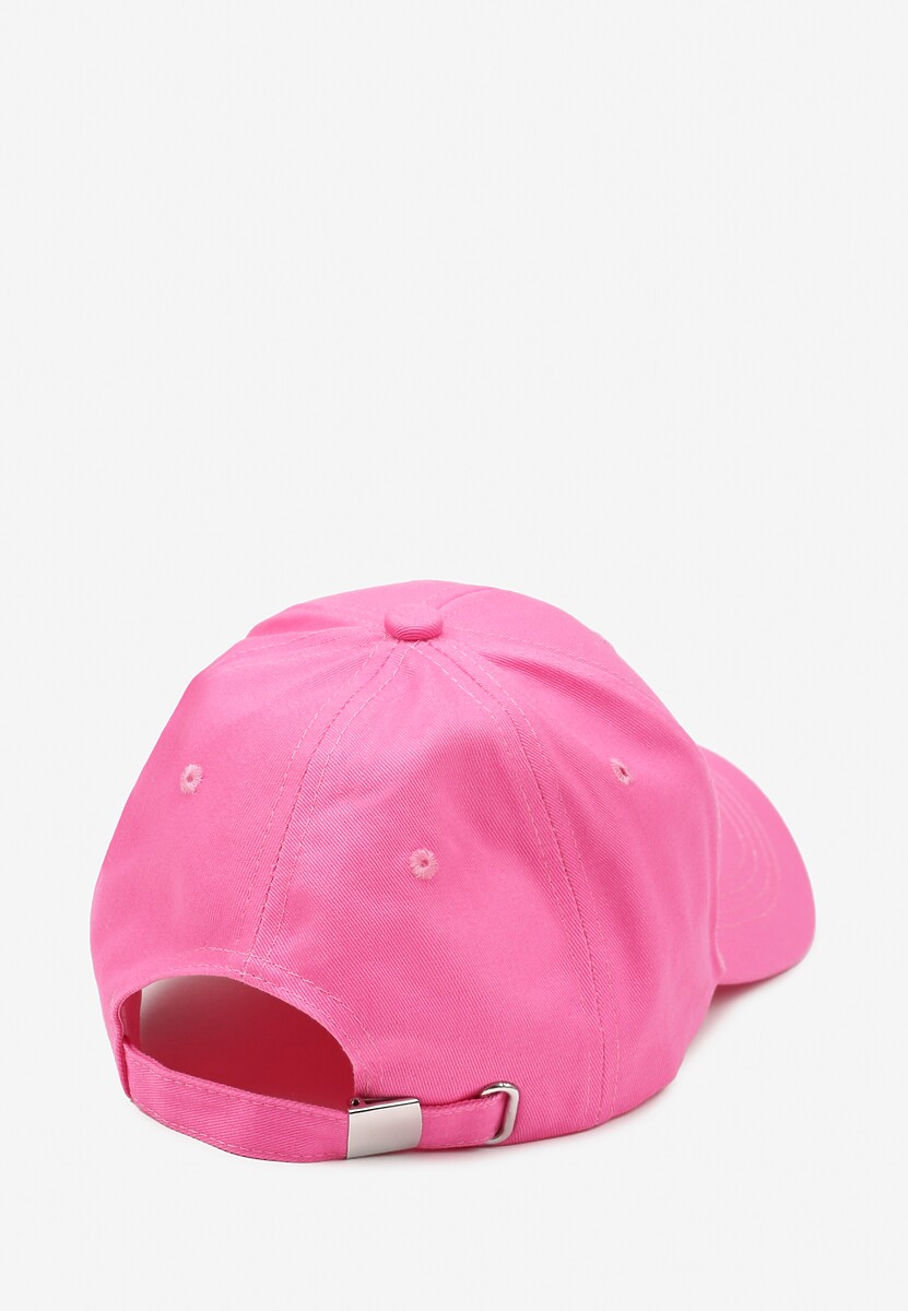 Różowa Czapka z Daszkiem z Bawełny z Możliwością Regulacji Ravzeri