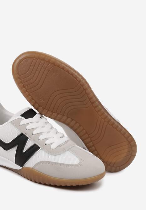 Szaro-Czarne Sneakersy Klasyczne Tenisówki Istia