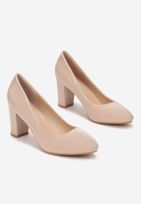 Beżowe Czółenka Agathene