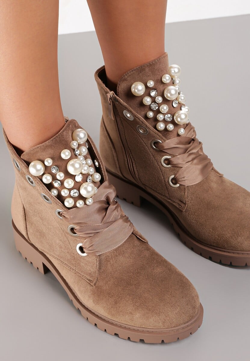 Brązowe Botki Aufer